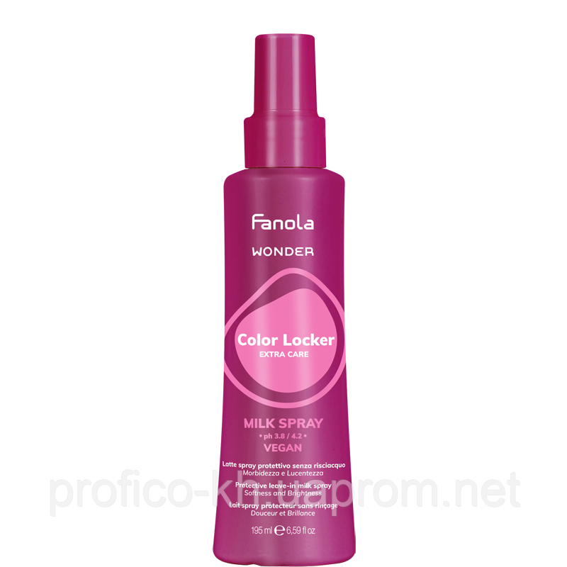 Спрей-молочко незмивне для відновлення, блиску та захисту фарбованого волосся Color Locker Wonder, 195 мл. Fanola