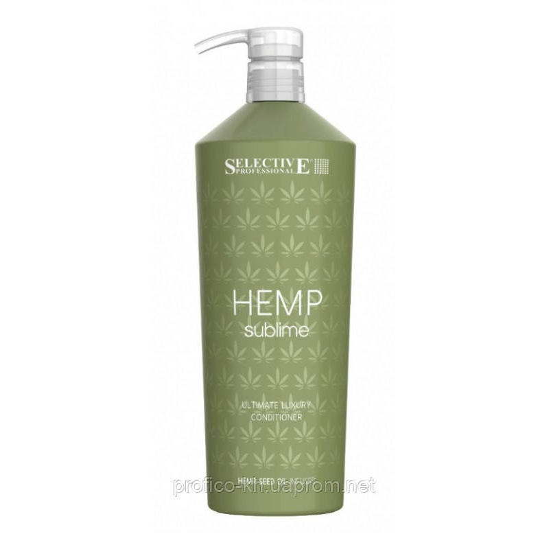 HEMP Кондиціонер зволожуючий для сухого, ослабленого волосся 1000мл. SELECTIVE HEMP Кондиціонер зволожуючий для сухого, ослабленого волосся 1000мл. SELECTIVE