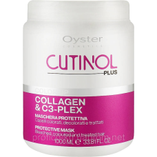 OYSTER Color Up Маска для фарб. волосся з колагеном ефективно стабілізує колір 1000 ml.