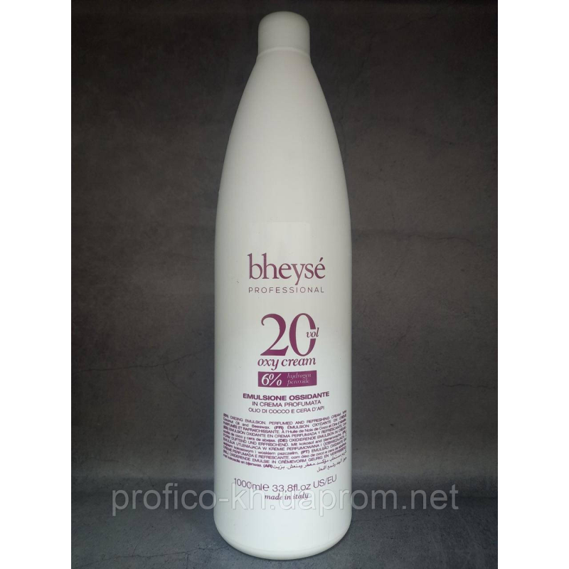 Oxy Cream 6% 20Vol. - Кремова окисна емульсія 1000 мл. BHEYSE Oxy Cream 6% 20Vol. - Кремова окисна емульсія 1000 мл. BHEYSE