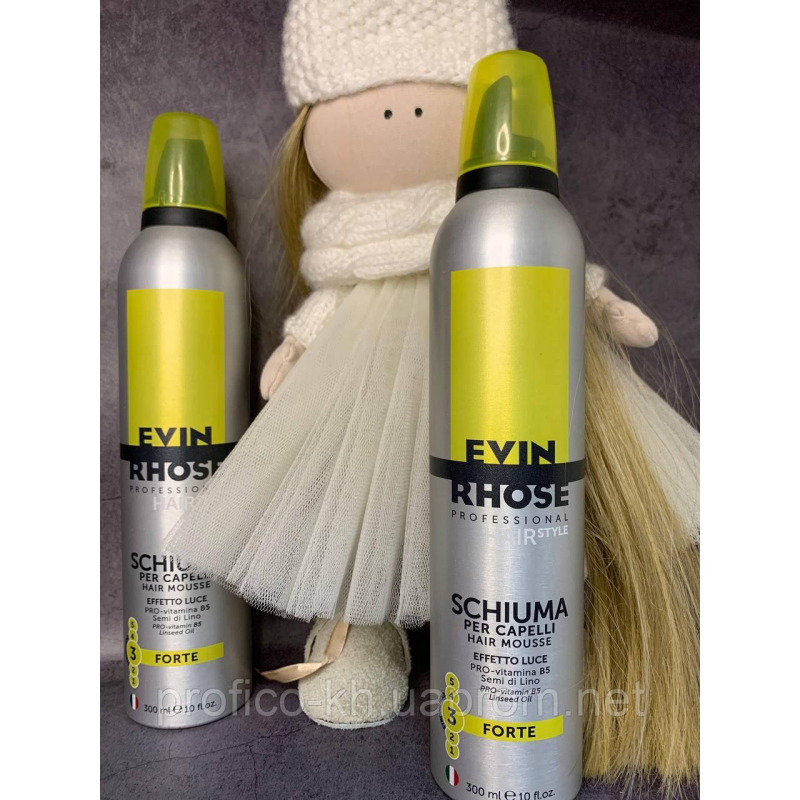 EVINRHOSE Мус сильної фіксації для волосся 300 ML NEW TEYA EVINRHOSE Мус сильної фіксації для волосся 300 ML NEW TEYA