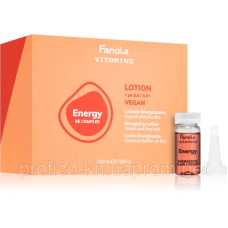 Ампули-лосьйон проти випадіння волосся Energy Fanola,10x12 Vitamins