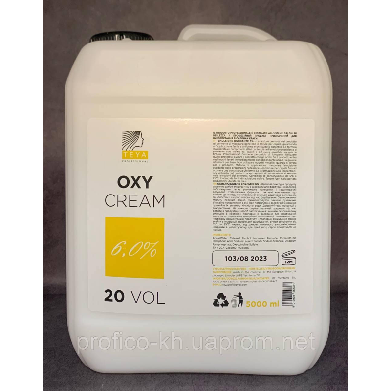 TEYA OxiCream 20 vol 6 % 5000 ml TEYA OxiCream 20 vol 6 % 5000 ml