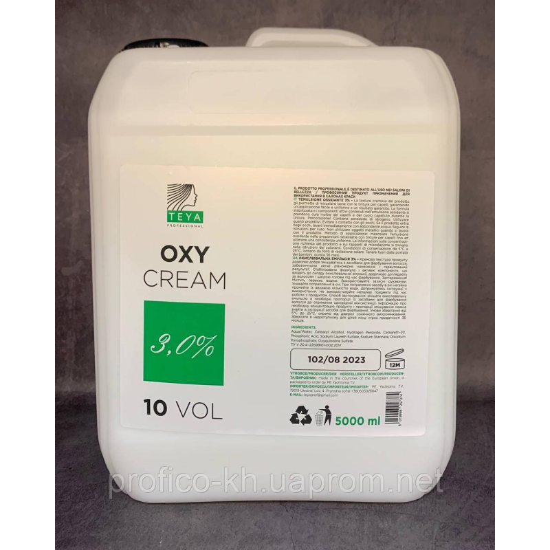 TEYA OxyCream 10 vol 3 % 5000 ml TEYA OxyCream 10 vol 3 % 5000 ml