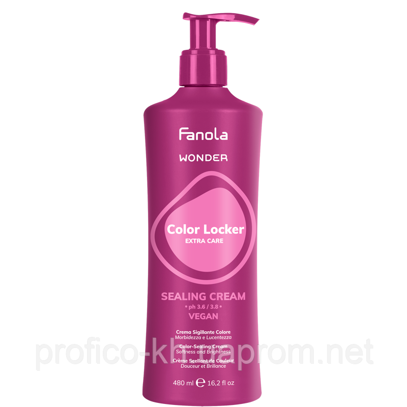 Крем ущільнюючий, що відновлює структуру фарбованого волосся Color Locker Wonder, 480 мл. Fanola Крем ущільнюючий, що відновлює структуру фарбованого волосся Color Locker Wonder, 480 мл. Fanola