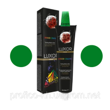 Зелений Тонуючий фарбник прямої дії без аміаку і окислювача LUXOR Professional 100 мл