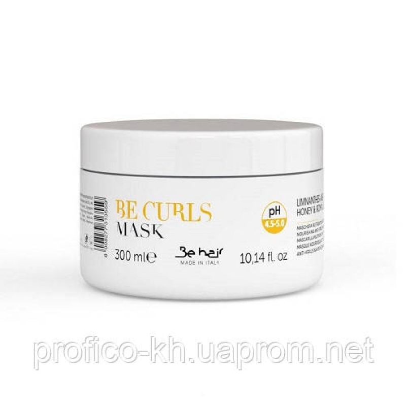 Маска для в'юнкого волосся 300 мл Be hair BE CURLS (жовта)