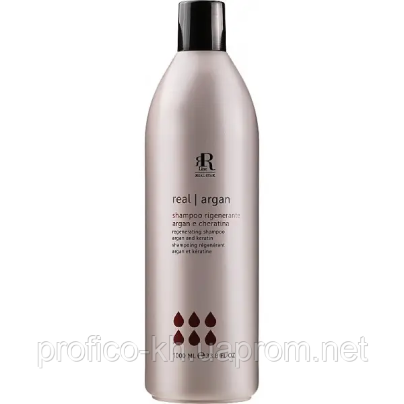ARGANA STAR Шампунь реструктуризуючий з олією аргани та кератином RLINE, 1000 ml