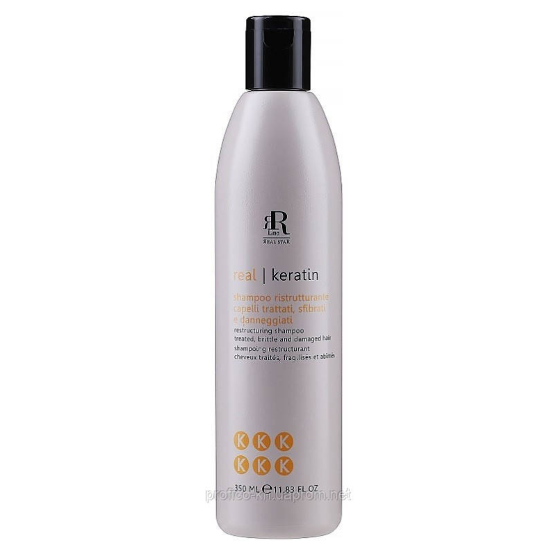 KERATIN STAR Шампунь для реконструкції пошкодженного волосся RLine,350 ml