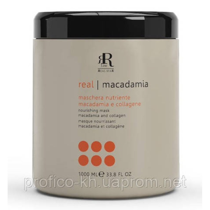 MACADAMIA STAR Маска з олією макадамії та колагеном RLINE, 1000 ml MACADAMIA STAR Маска з олією макадамії та колагеном RLINE, 1000 ml